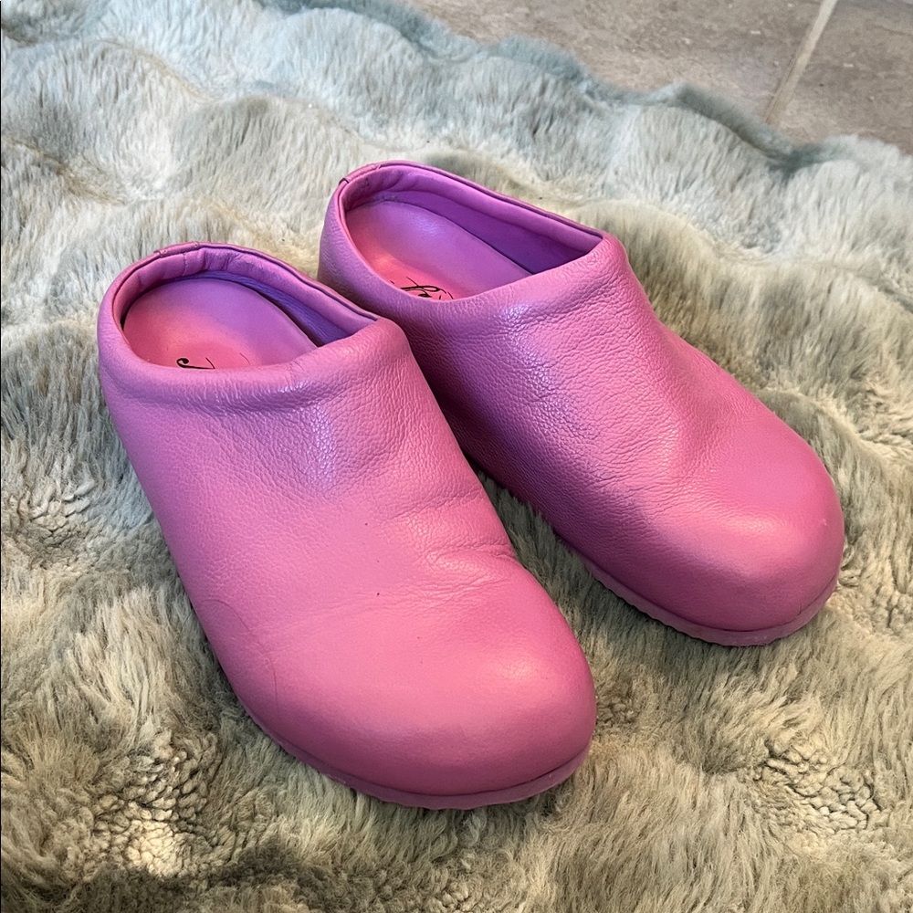 Free People Vibrant Pink Slip-On Shoes